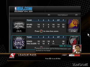 ��NBA 2K10��MPģʽ����ʱ